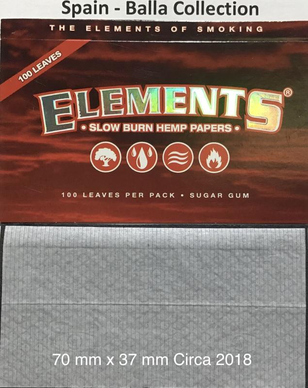 Spain Elements Red 1.a 70 x 37 Sugar Gum Hemp 100 pk