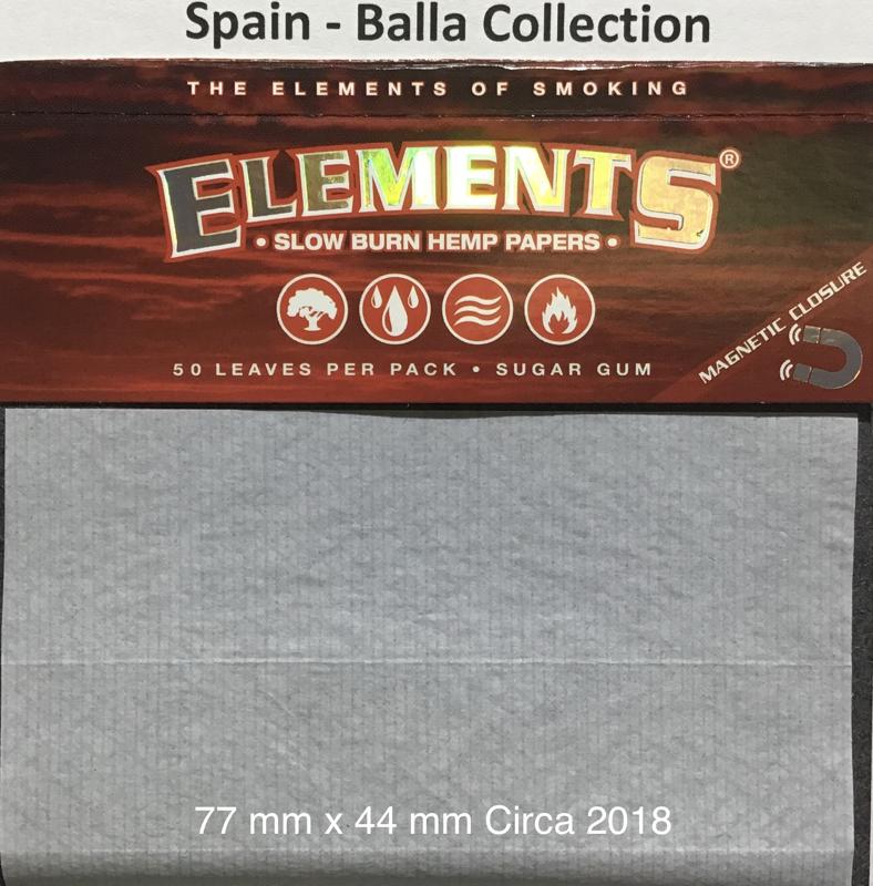 Spain Elements Red 1.b 77 x 44 Sugar Gum Hemp 50 pk