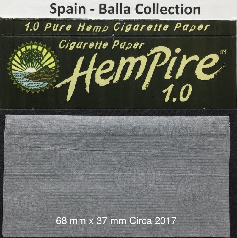 Spain Hempire 1.b 68 x 37 Black Hemp Watermark Pure Hemp