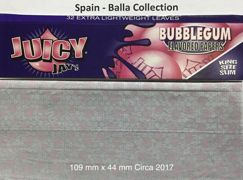 Spain Juicy Jays Bubble Gum 1.b 109 x 44 XL KS Slim 32 pk