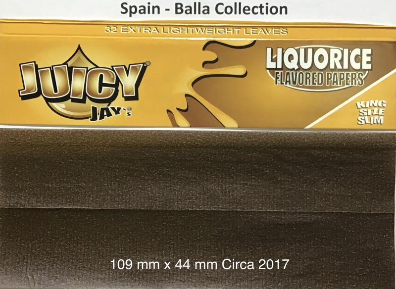 Spain Juicy Jays Liquorice 1.b 109 x 44 XL KS 32 pk