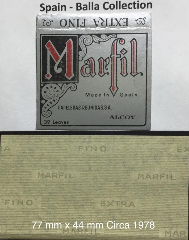 Spain Marfil 1.a 77 x 44 - 39 pk Watermark Marfil