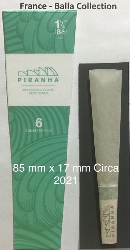Spain Piranha 1.a Hemp 85 x 17 Unbleached Cones 6 pk