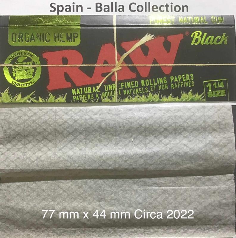 Spain Raw Black Organic Hemp 1.b 109 x 44 - 32 Pk Watermarked RAW