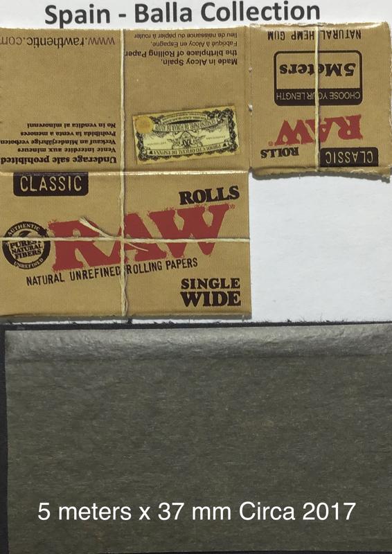 Spain Raw Classic 1.L 5 Mtrs x 37 Unrefined Hemp Box Watermarked RAW