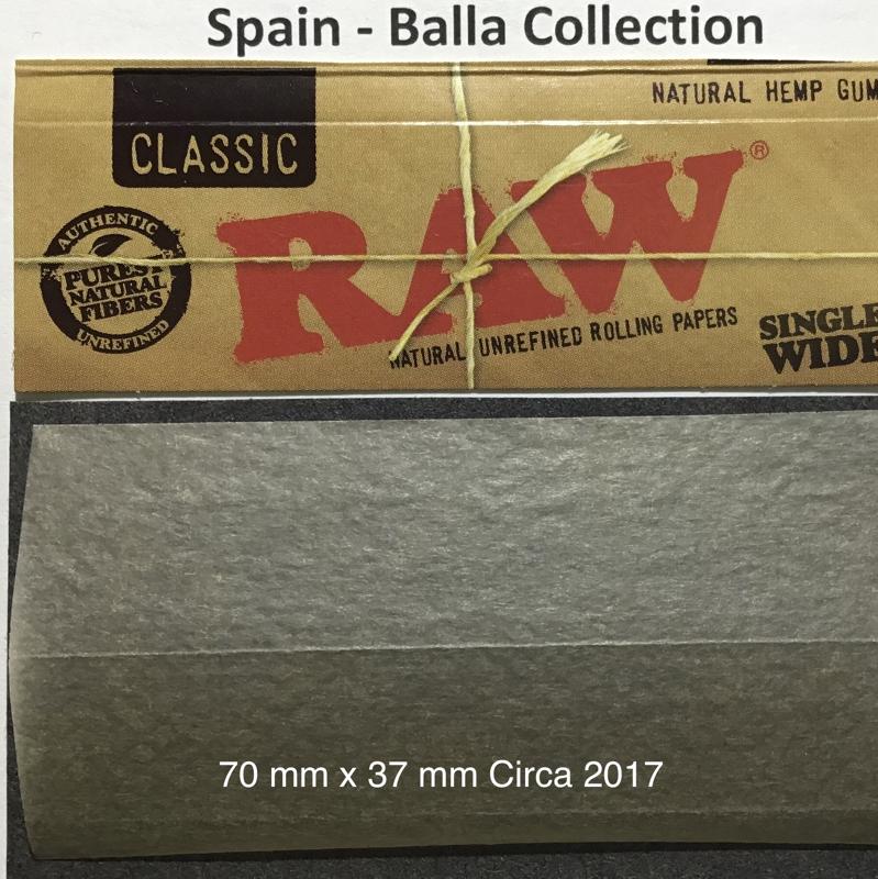 Spain Raw Classic 1.a 70 x 37 Unrefined Hemp Watermarked RAW