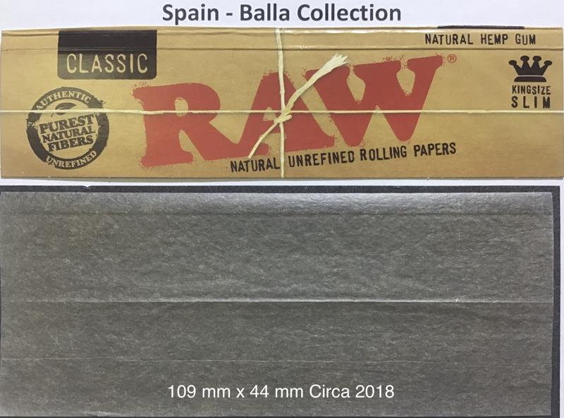 Spain Raw Classic 1.c 109 x 44 Unrefined Hemp KS Slim 32 pk Watermarked RAW
