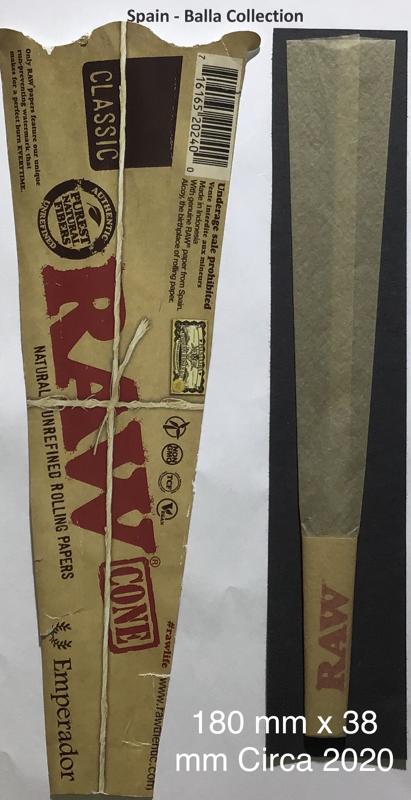 Spain Raw Classic 1.o 180 x 38 Unrefined Emperador Cones 1 pk