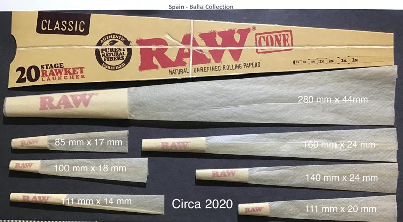 Spain Raw Classic 1.s Rawket Launcher Unrefined Cones 20 pk Watermark RAW