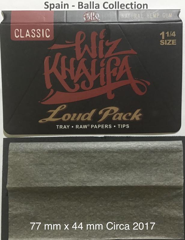 Spain Raw Classic Khalifa 3.a 77 x 44 Unrefined Loud Pack Tips + Tray Watermark RAW