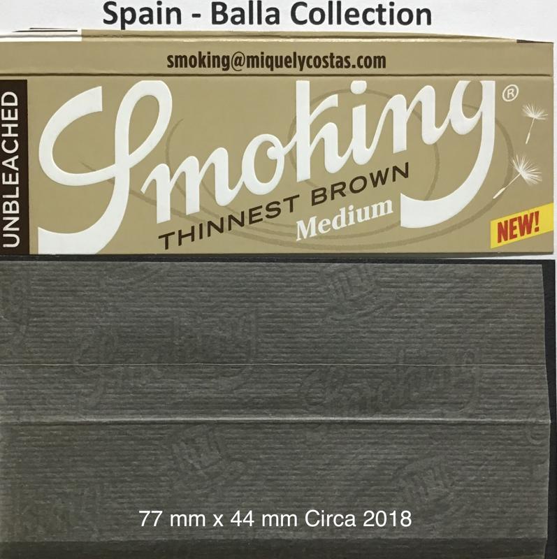 Spain Smoking Brown Thinnest 1.b 77 x 44 - 50 pk Watermark Smoking