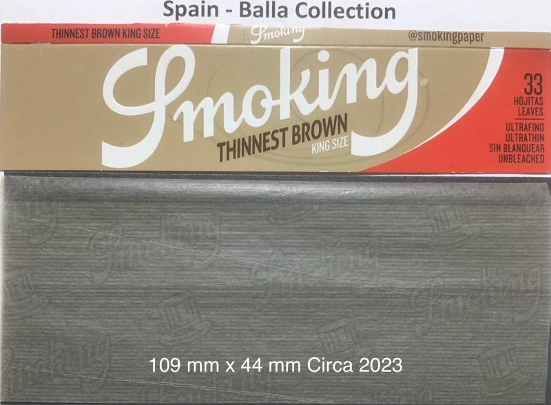 Spain Smoking Brown Thinnest 1.c 109 x 44 - 33 pk Watermark Smoking