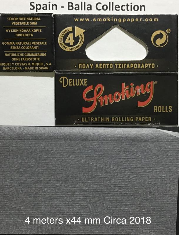 Spain Smoking Deluxe 1.e 4 Mtrs x 44 Ultra Fino Box Watermark Smoking