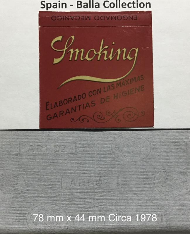 Spain Smoking Elaborada 1.a 78 x 44 Burgundy Watermark Arroz