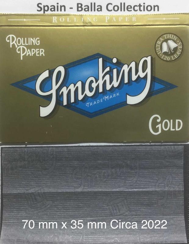 Spain Smoking Gold 1.a 70 x 35 120 pk Watermark Smoking