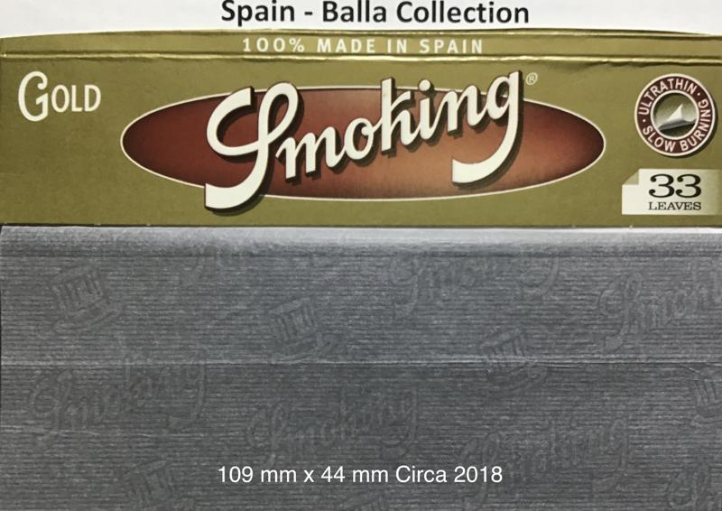 Spain Smoking Gold 1.b 109 x 44 KS 33 pk Watermark Smoking