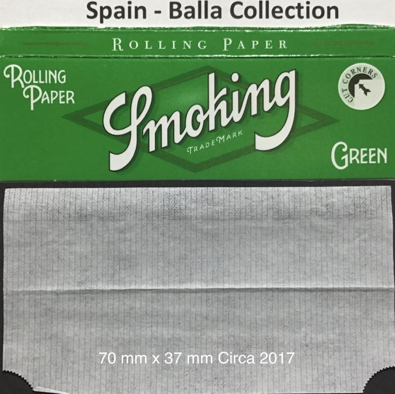 Spain Smoking Green 1.a 70 x 37 Cut Corners 60 pk