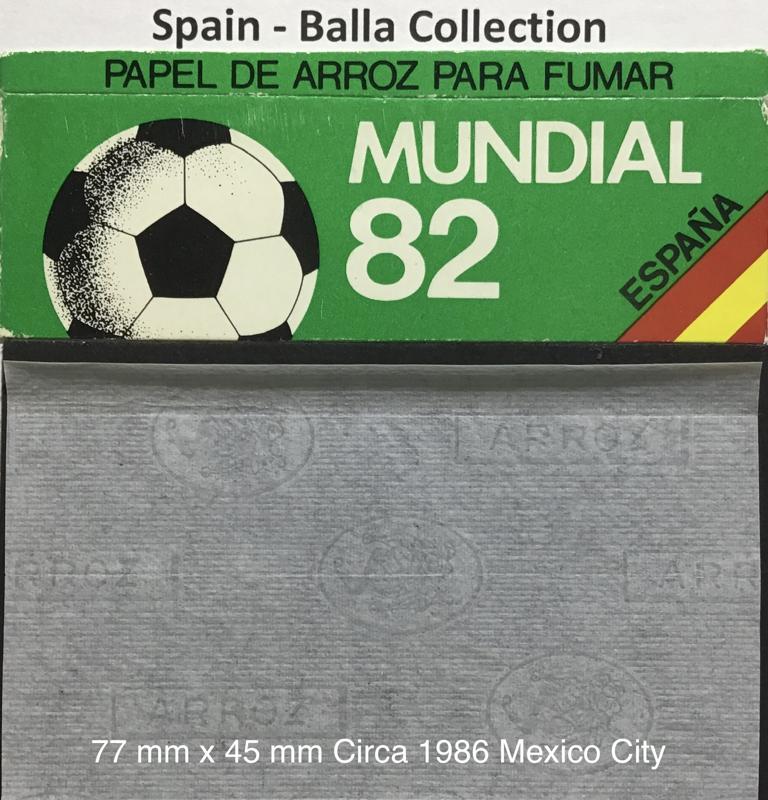 Spain Smoking Mundial 82 - 1.a 77 x 45 - 82 Spain Watermark Arroz