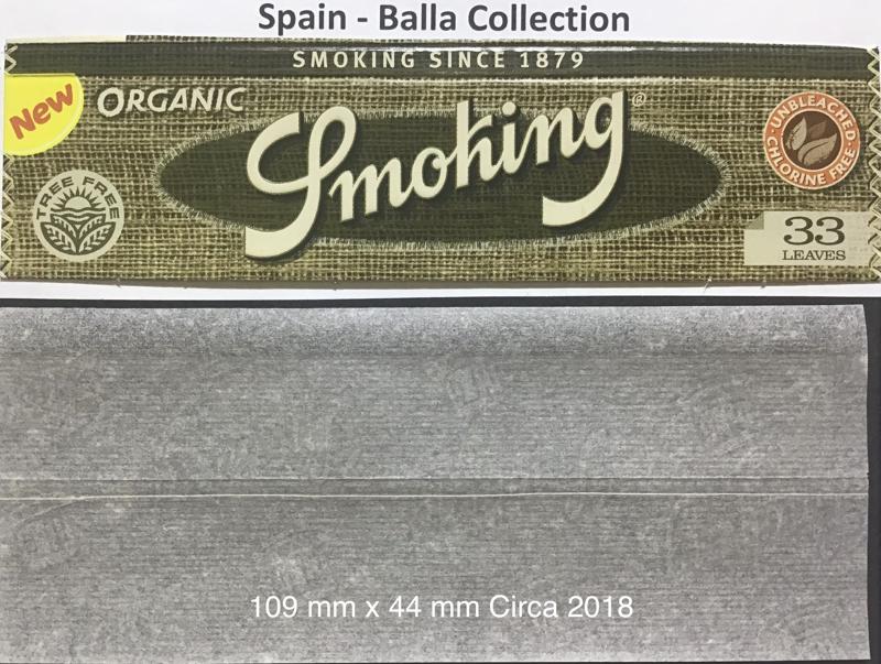 Spain Smoking Organic 1.c 109 x 44  Unbleached KS 33 pk Watermark Smoking