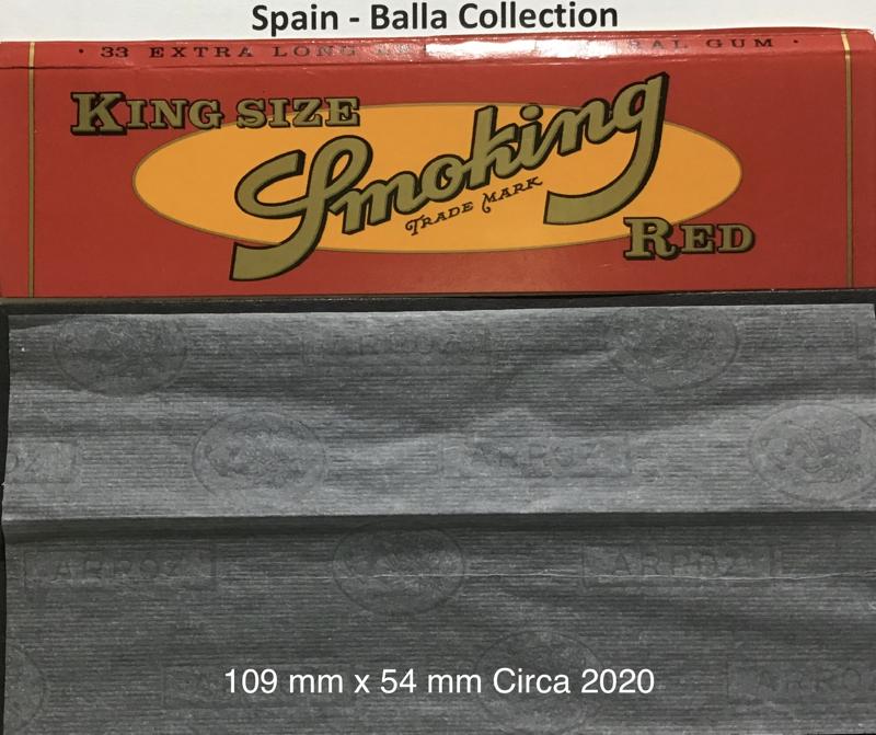 Spain Smoking Red 1.e 109 x 54 KS Extra Long 33 pk Watermark Arroz