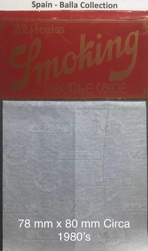 Spain Smoking Red 1.f 78 x 80 - 32 pk Watermark Arroz