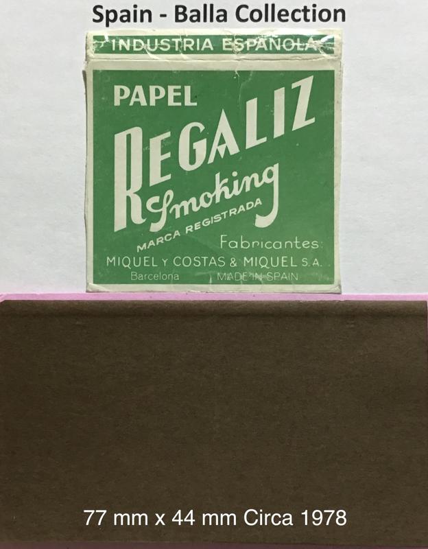 Spain Smoking Regaliz 1.a 77 x 44