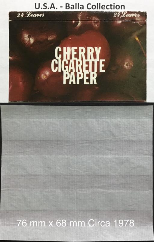 Taiwan Cigarette Paper Cherry 1.a 76 x 68 - 24 pk