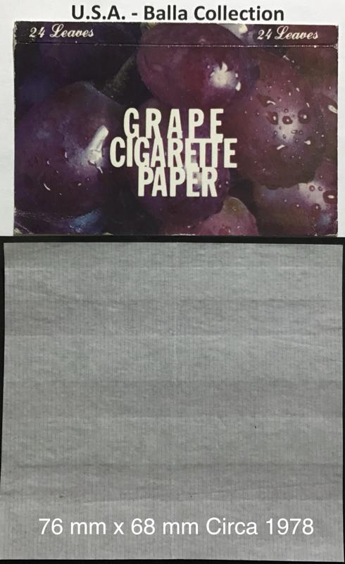 Taiwan Cigarette Paper Grape 1.b 76 x 68 - 24 pk