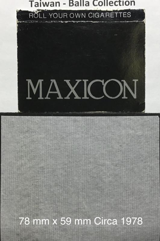 Taiwan Maxicon Black 1.a 78 x 59