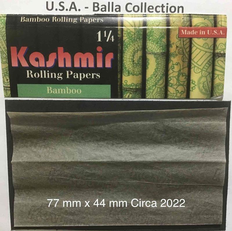 USA Kashmir 1.a Bamboo 77 x 44 - 32 pk + Tips Watermark Kashmir Rolling Paper
