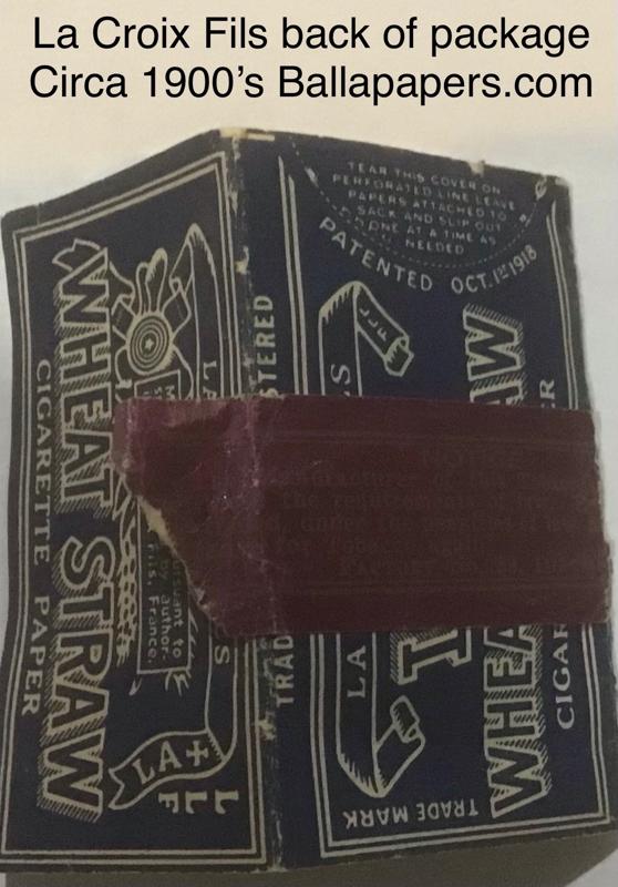 USA La Croix Fils Wheat Straw #60 - 1.b Dawson City Museum Yukon Circa 1900