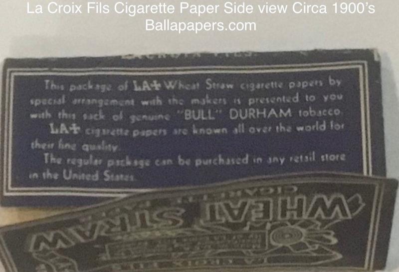 USA La Croix Fils Wheat Straw #60 - 1.d Dawson City Museum Yukon Circa 1900