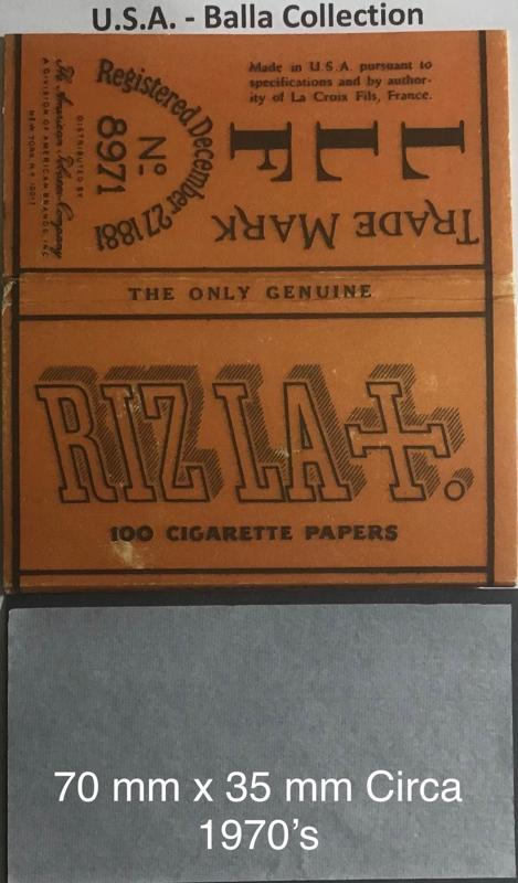 USA Rizla 1.a Number 8971 70 x 35 - 100 pk