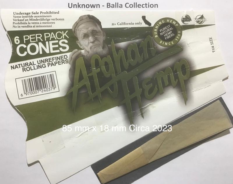 Unknown Afghan Hemp Cones 1.a 85 x 18 - 6 pk