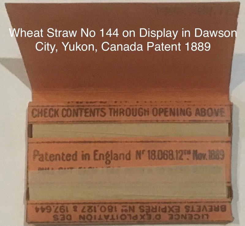 Unknown Wheat Straw Dawson City Yukon Circa 1889 1.b No 144
